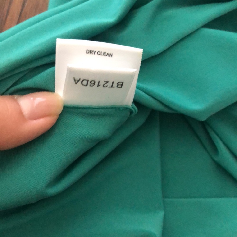 Bcbgmaxazria cocktail mini dress green dress |turquoise | stretch - Picture 14 of 14